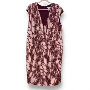 Womens Size 20W London Times Sleeveless Classic Midi Dress Red Navy